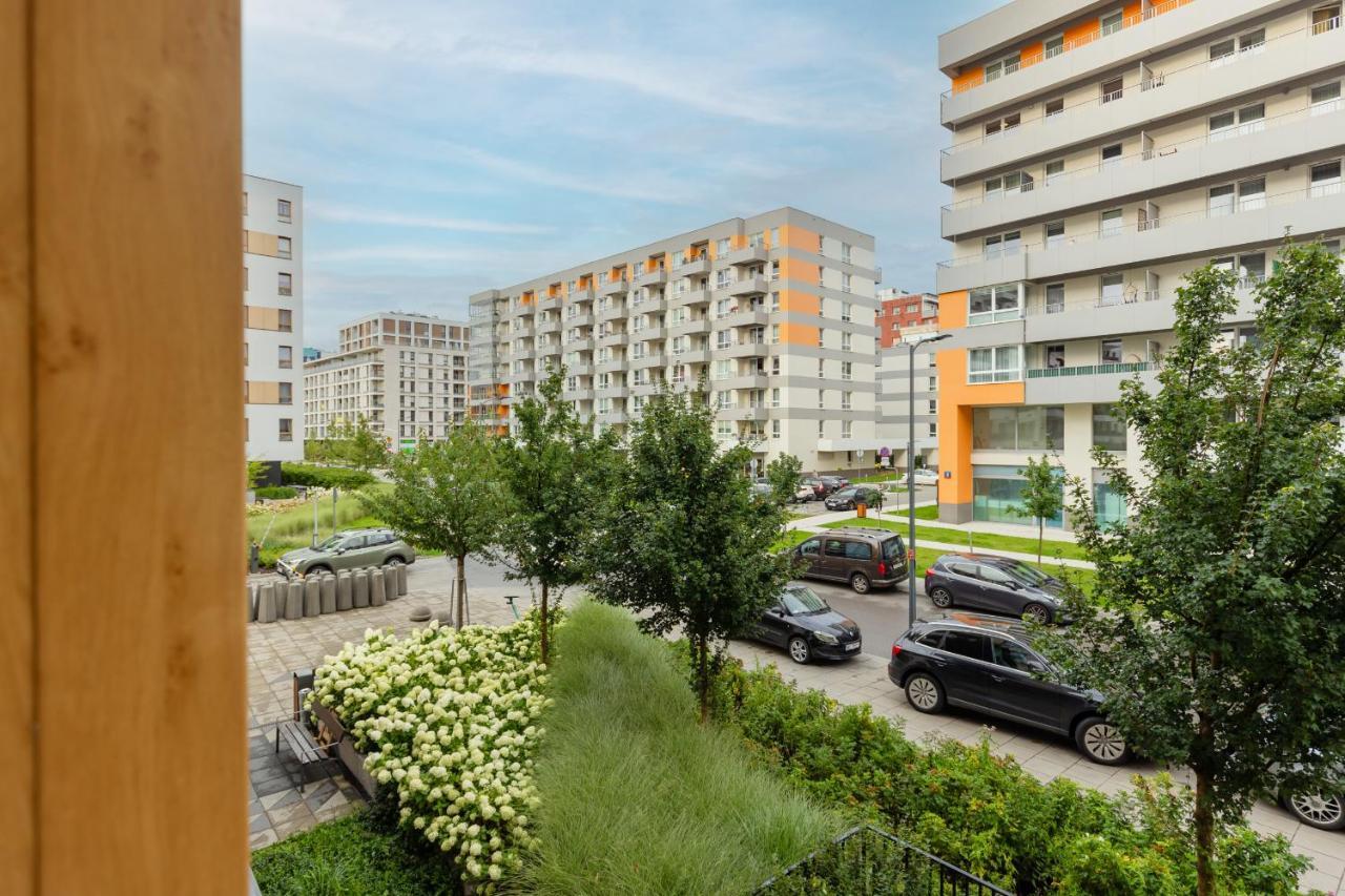 Modern Apartment With Balcony Mokotow Business Centre By Noclegi Renters Warszawa Exteriör bild