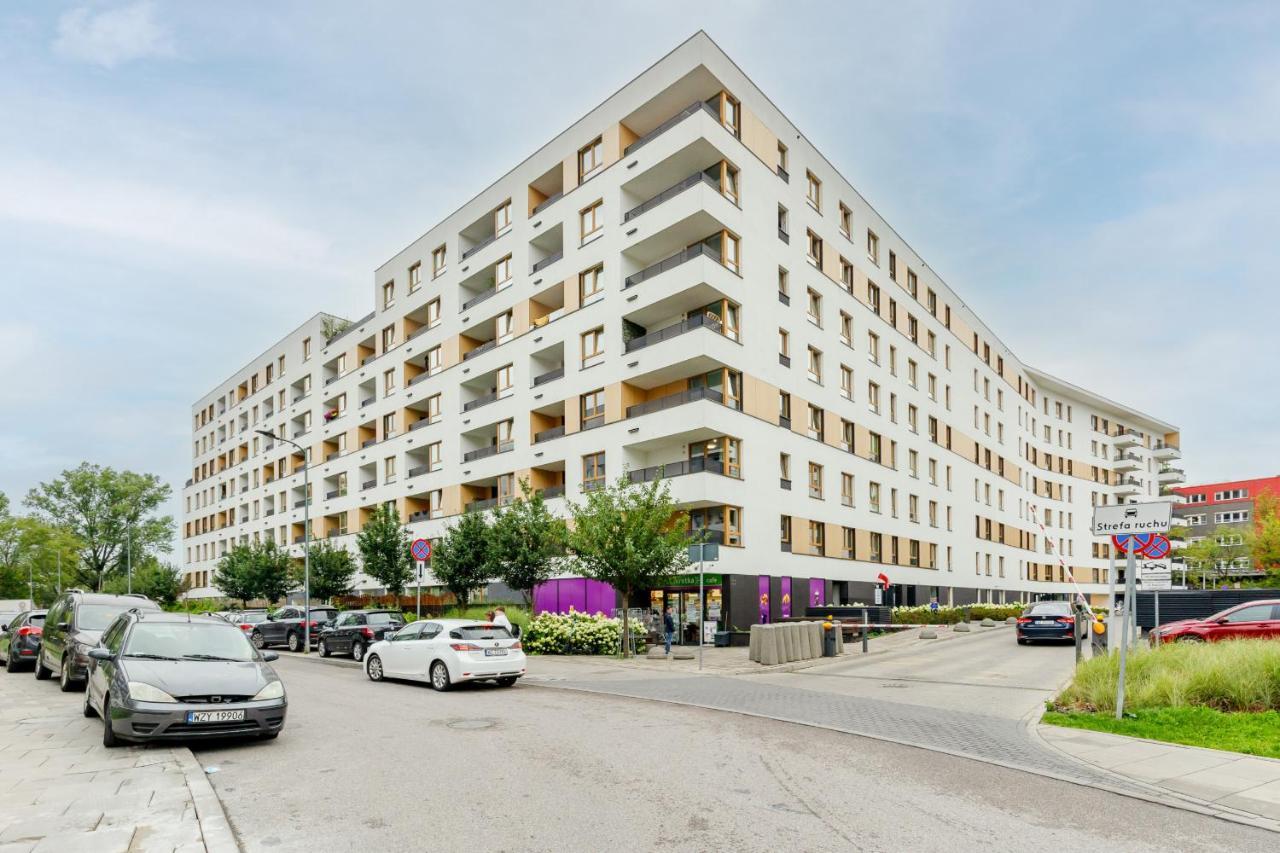 Modern Apartment With Balcony Mokotow Business Centre By Noclegi Renters Warszawa Exteriör bild