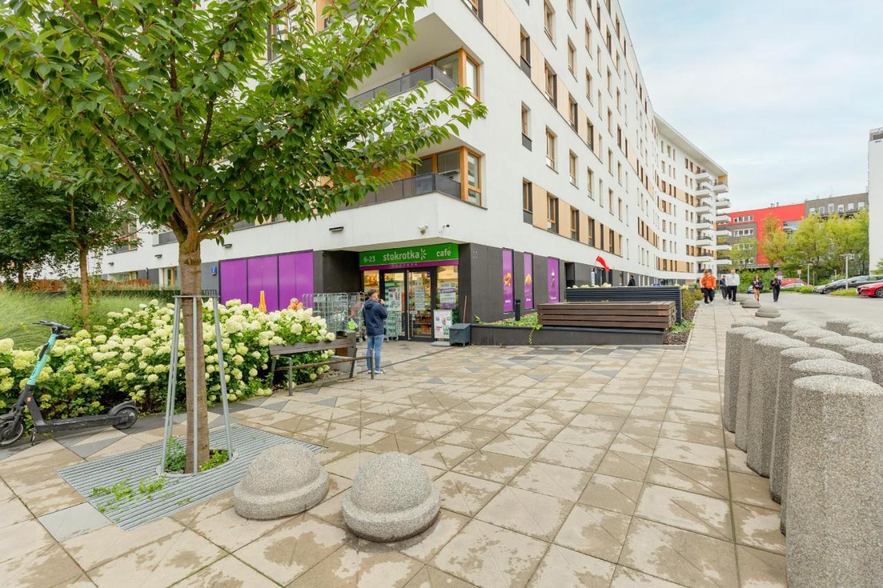 Modern Apartment With Balcony Mokotow Business Centre By Noclegi Renters Warszawa Exteriör bild